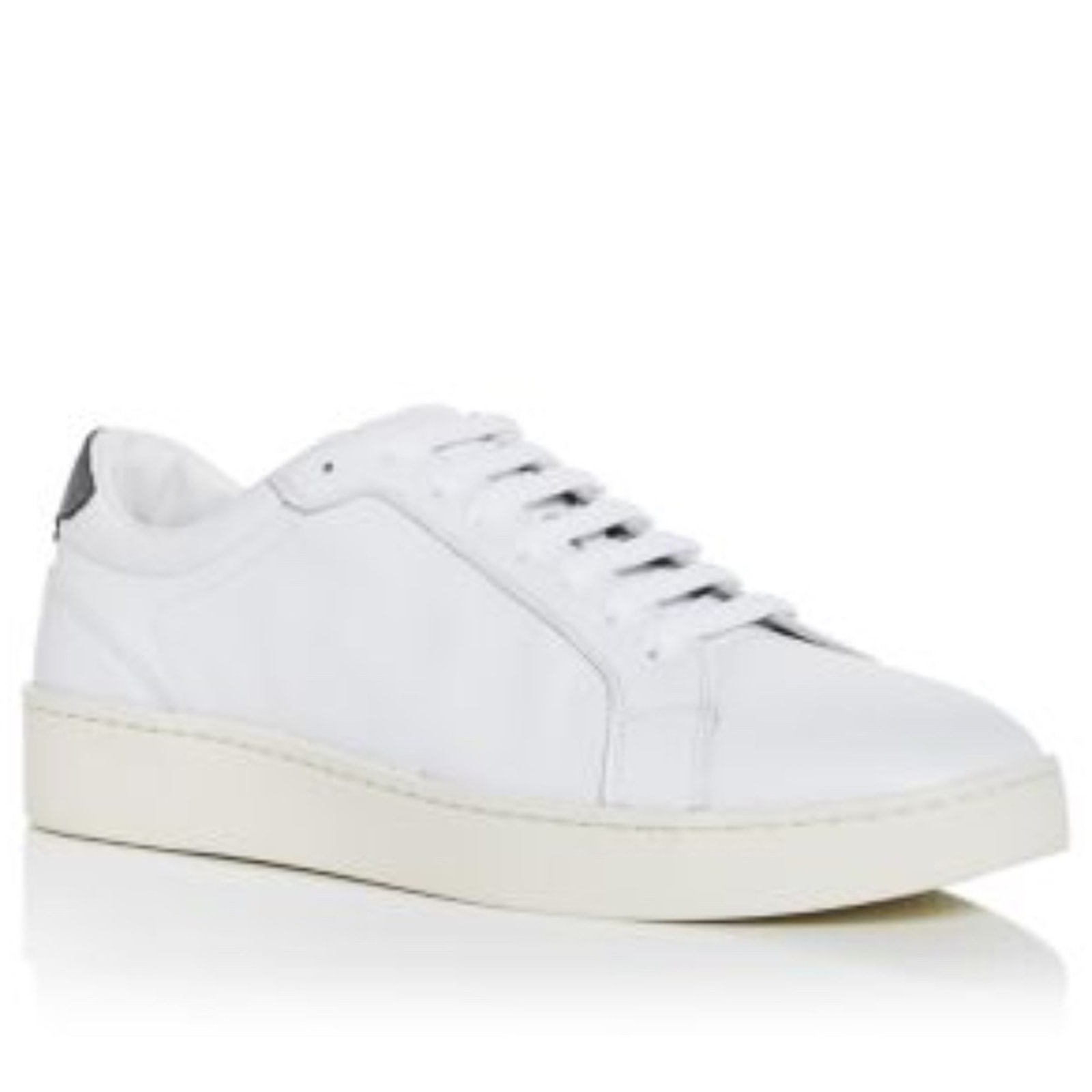 The Men's Store At Bloomingdale's White Leather Lace Up Sneakers Size 7